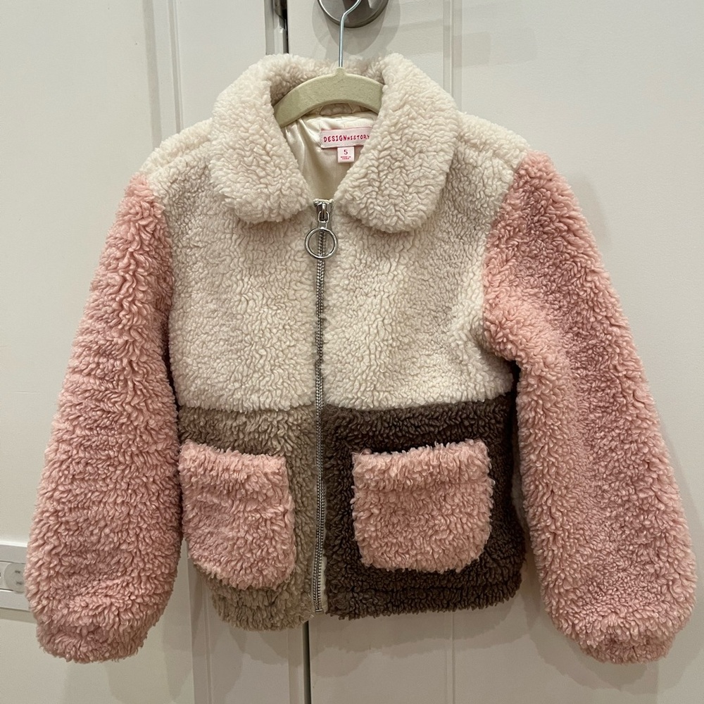 Design History Little Girl’s Sherpa Jacket